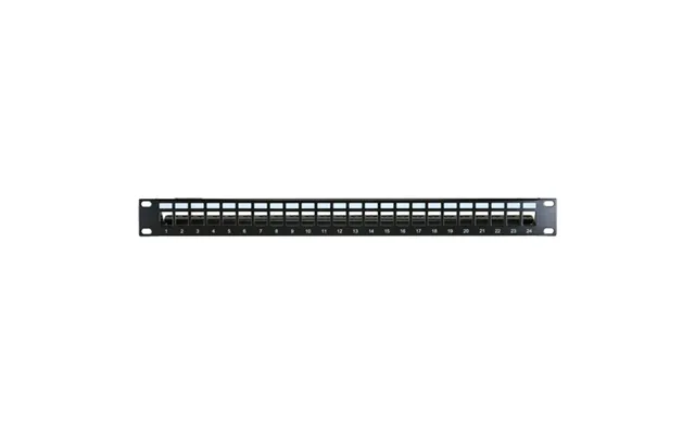 Cablenet 24 Port Cat6a 1u Unloaded Keystone Patch Panel