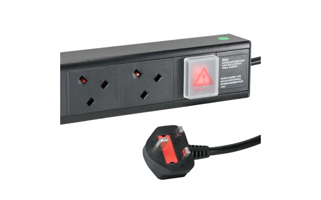 Cablenet 6 Way Uk Horizontal 1u Filtered Pdu With Uk 3m Feed
