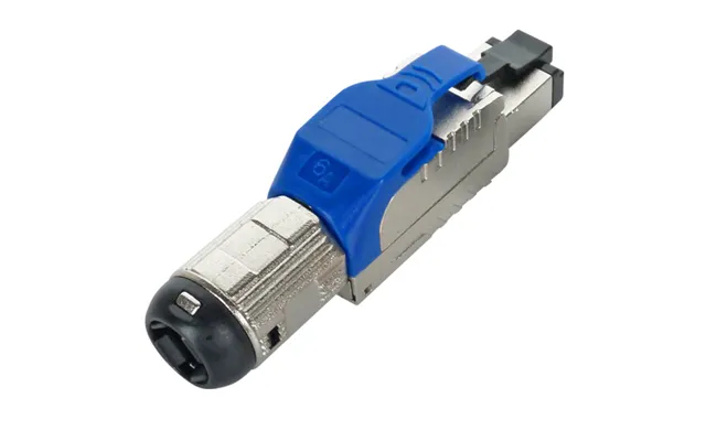 Cablenet Cat6a Rj45 Ftp Field Termination Plug With Blue Latch