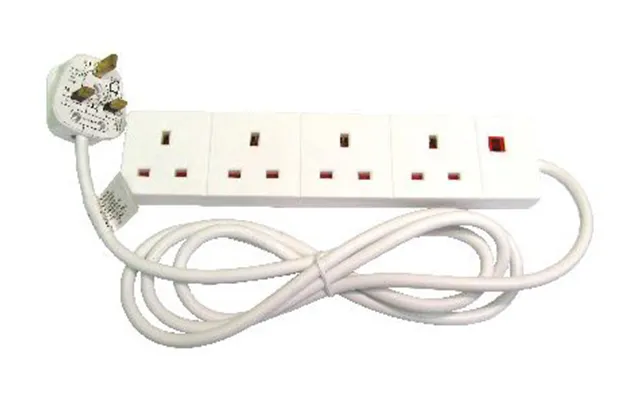 Cables Direct Rb-02m04d Power Extension 2 M 4 Ac Outlet S Indoor Whit