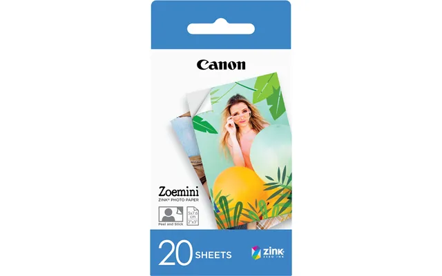 Canon 3214c002 Photo Cartridge Zink 5x7.6cm Pack 20 For Canon Zoemini