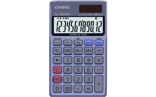 Casio Sl-320ter Calculator Pocket Basic Blue
