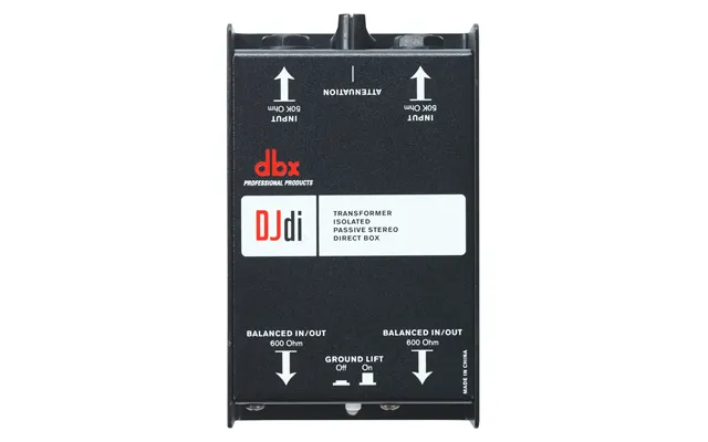Dbx Dbxdjdi Direct Box Passive Direct Box Black
