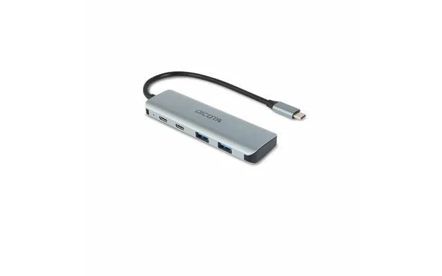 Dicota D32061 Interface Hub Usb Type-c 10000 Mbit S Silver