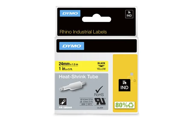 Dymo Rhino Industrial Heat-shrink Cable Label Tubes 24 Mm X 1