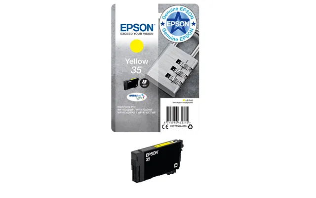 Epson C13t35844010 35 Ink Cartridge Yellow. 650 Pages 9.1ml For Epson