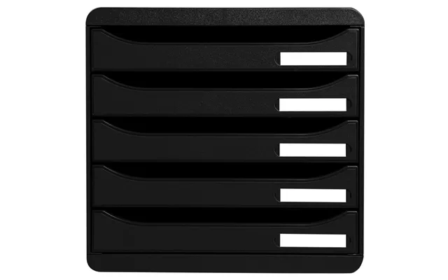 Exacompta 309714d Desk Tray Organizer Polystyrene Black