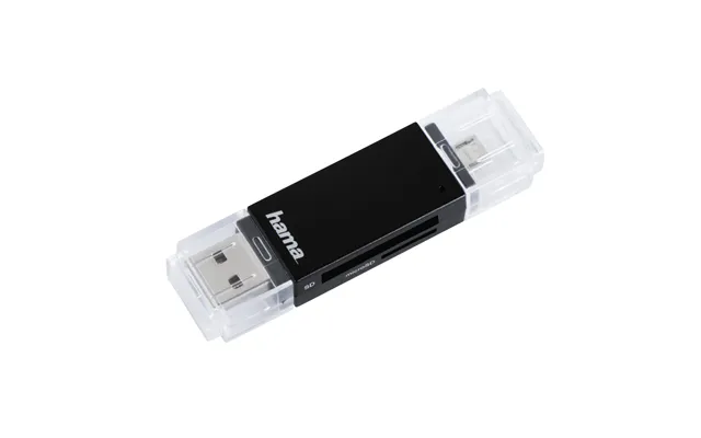 Hama Basic Usb 2.0 Otg Cardreader. Sd Microsd. Black