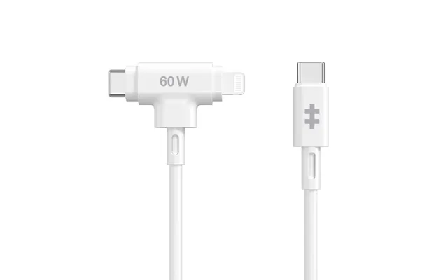 Hyperjuice Usb Cable Usb 2.0 1.5 M Usb C Usb C Lightning White