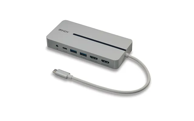 Lindy Dst-mx Duo Usb-c Laptop Macbook Mini Docking Station With Dual D