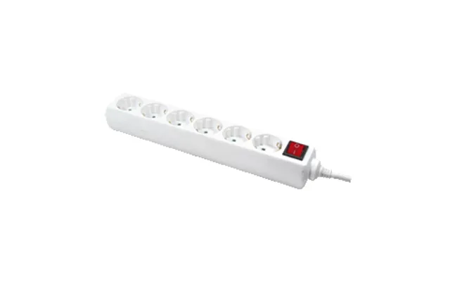 Logilink Lps202 Power Extension 1.5 M 6 Ac Outlet S White