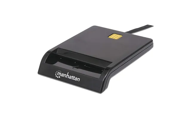 Manhattan Usb-a Contact Smart Card Reader. 12 Mbps. Friction Type Comp