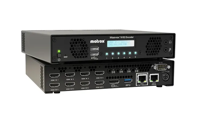 Matrox Maevex 6152 Quad 4k Enterprise Encoder Appliance Mvx-e6152-42