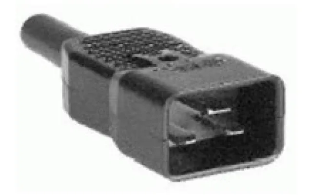 Mercodan 941234 Electrical Power Plug C20 Black