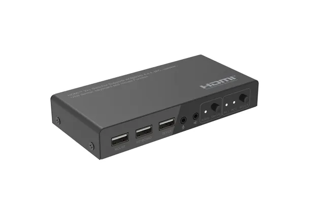 Microconnect Mc-hdmikvm0201-4k Kvm Switch Black
