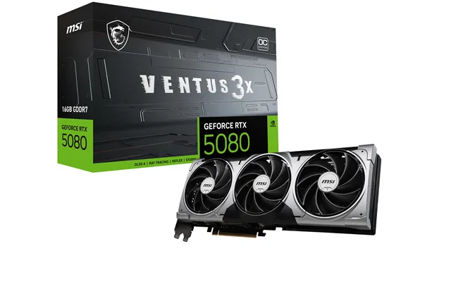 Msi Ventus Geforce Rtx 5080 16g 3x Oc Nvidia 16 Gb Gddr7