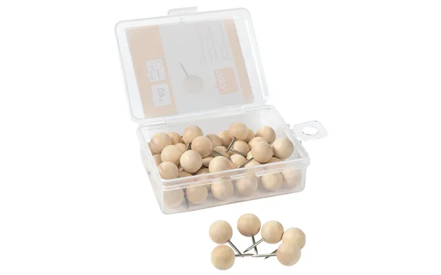 Nobo Notice Board Wooden Push Pins - 40pcs