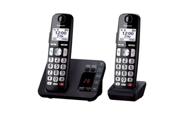 Panasonic Kx-tge822eb Telephone Dect Telephone Caller Id Black