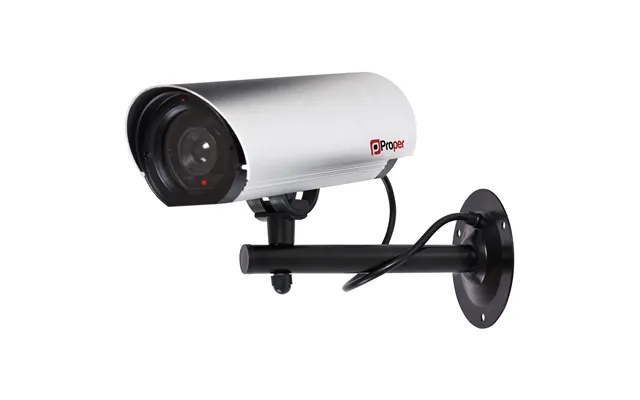 Properav Large Aluminium 23cm - Silver Dummy Security Camera