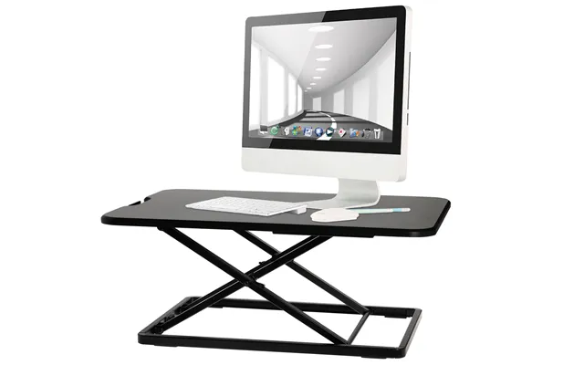 Properav Slim Profile Sit Or Stand Up Desktop Workstation 5 Height Set