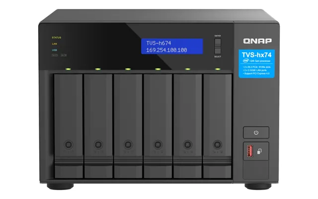 Qnap Tvs-h674 Nas Tower Intel Core I3 I3-12100 16 Gb Ddr4 0 Tb Quts