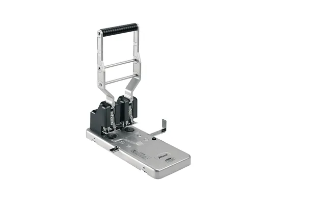 Rexel Hd2150 Ultra Heavy Duty 2 Hole Punch Silver Black