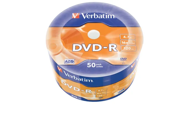 Verbatim Dvd-r Matt Silver 50 Pack Wrap Spindle