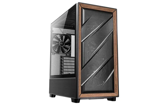 Antec 0-761345-10133-2 Computer Case Midi Tower Black. Wood