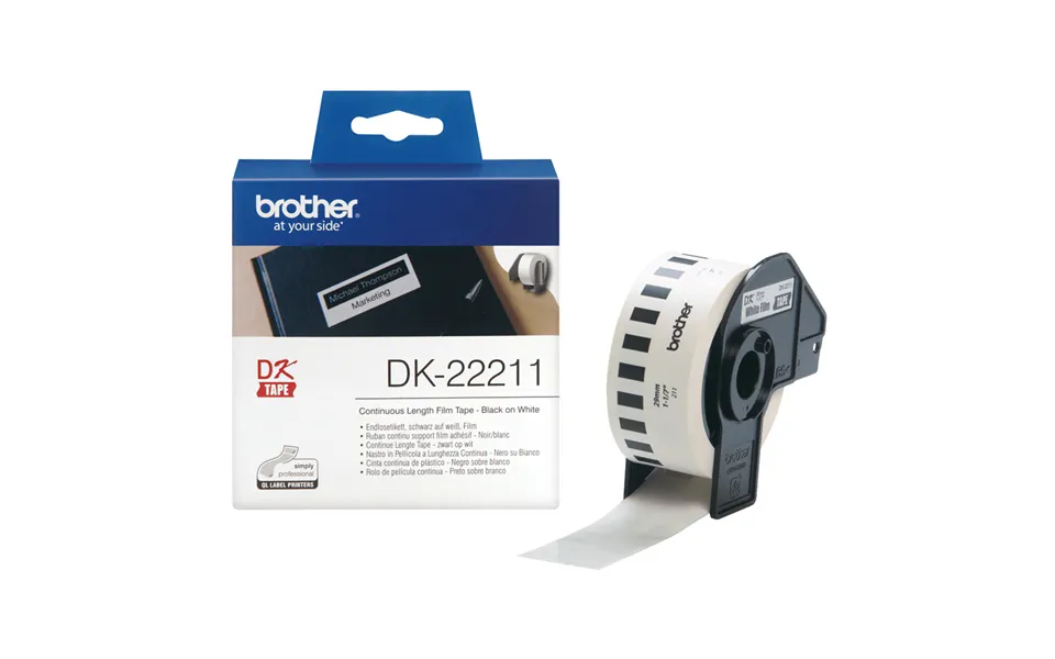 Brother Dk-22211 Directlabel Etikettes White Film 29mm X 15.24m For Br