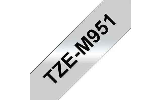 Brother Tze-m951 Directlabel Black On Silver Matt 24mm X 8m For Brothe