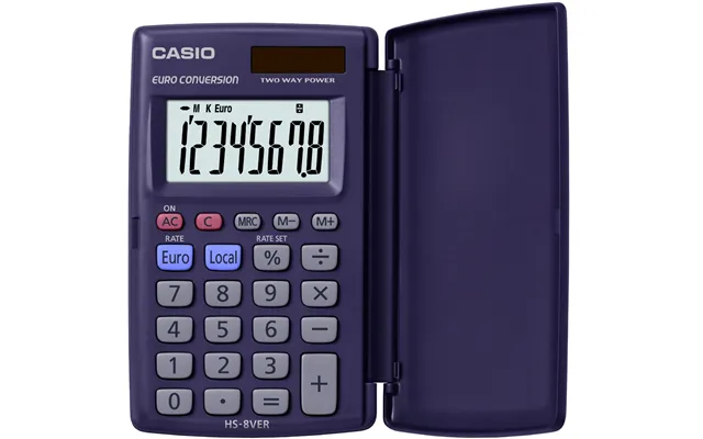 Casio Hs-8ver Calculator Pocket Basic Blue
