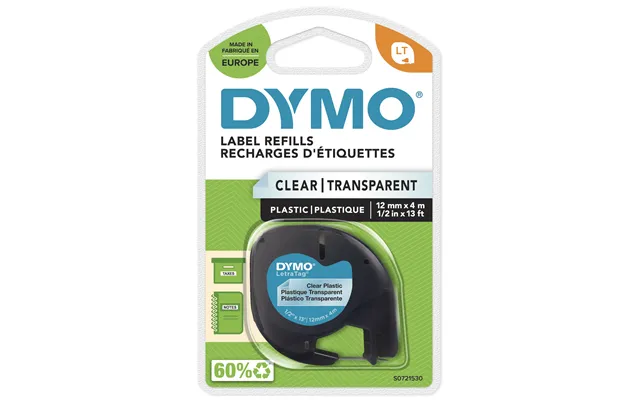 Dymo 12267 S0721530 Directlabel-etikettes Polyester Transparent 12mm X