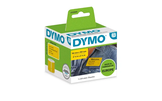 Dymo 2133400 Directlabel-etikettes Yellow 54mm X 101mm 220 Pcs For Dym
