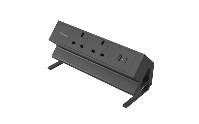Fellowes Power Desk 2 Socket With 2 Power Sockets 1 Usb-a & Usb-c