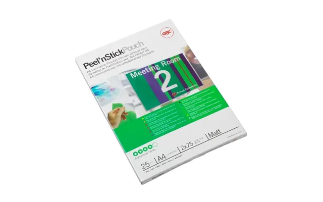 Gbc Lamination Pouch A4 Adhesive Matt 75 Micron