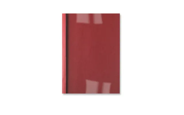 Gbc Leathergrain Thermal Binding Covers 3mm Red 100