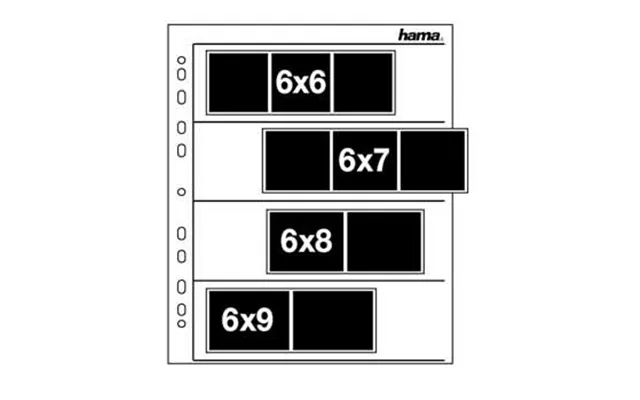 Hama Negative Sleeves. 60 - 70 Mm. Glassine Matt Photo Album 4 Sheets
