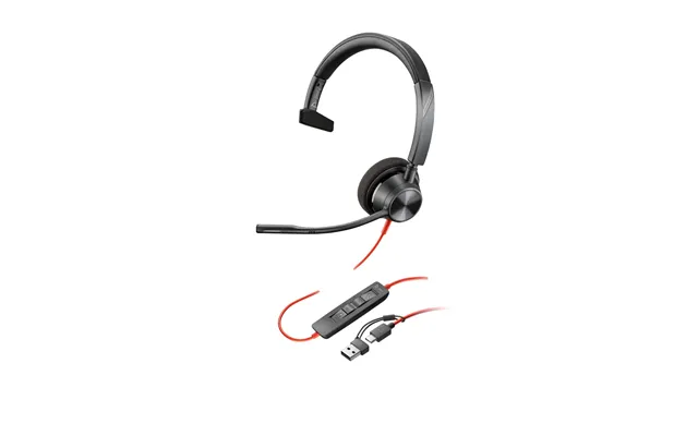 Hp Poly Blackwire 3310 Monaural Usb-c Headset Usb-c A Adapter