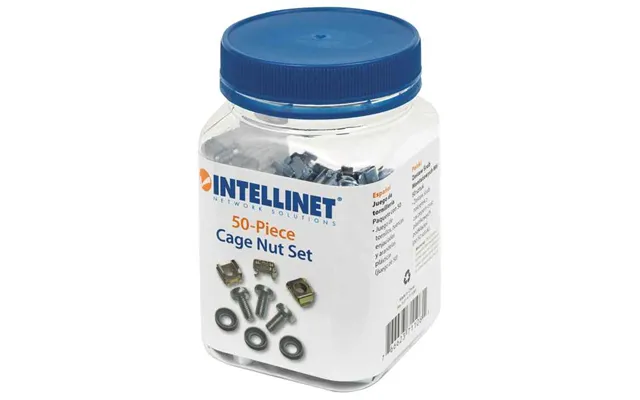 Intellinet Cage Nut Set 50 Pack . M6 Nuts. Bolts And Washers