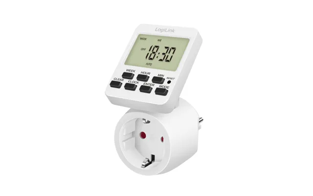 Logilink Et0014 Electrical Timer White Daily Weekly Timer