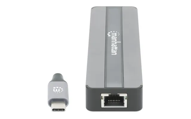 Manhattan Usb-c Dock Hub With Card Reader. Ports X5 Ethernet