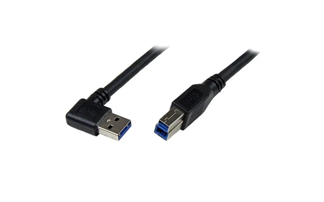 Startech.com 1m Black Superspeed Usb 3.0 Cable - Right Angle A To B -
