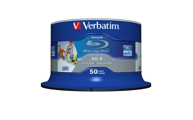 Verbatim 43812 Blank Blu-ray Disc Bd-r 25 Gb 50 Pc S