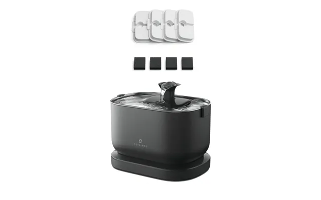 Petlibro Dockstream Battery-operated Water Fountain - Black Dockstream & 4 Filters