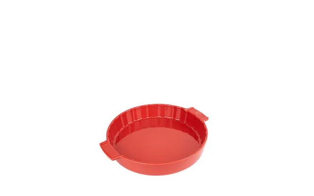 The Bold Red Finish On This Ceramic Pie Dish Would Be Perfect For Any Celebratory Meal Occasion - Even If That Is Simply