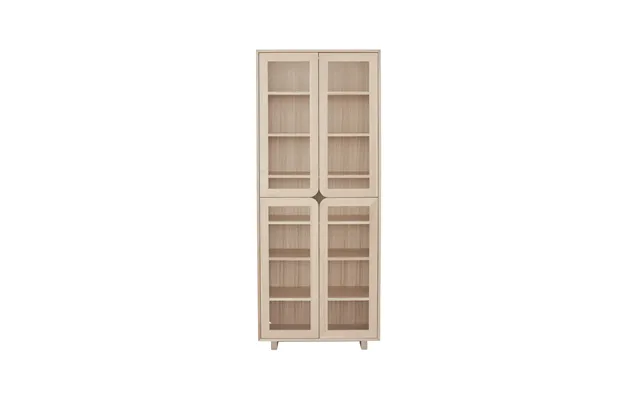 1898 Vidja Hight Display Cabinet White Pigmented Oak