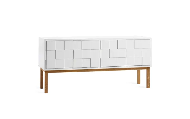 A2 Collect 2010 Media Bench With Leg Oak Leg