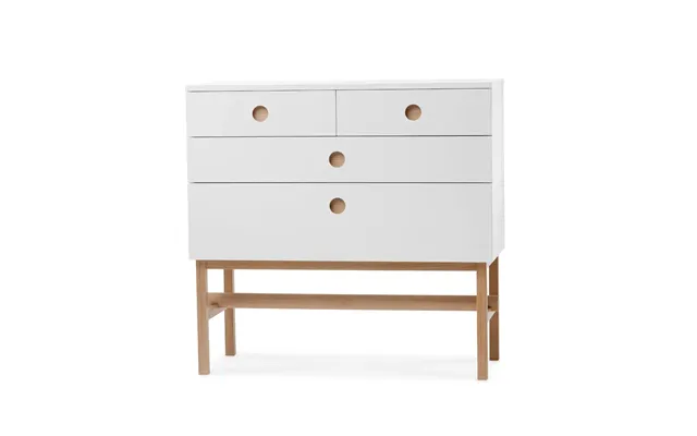A2 Keep Dresser White - White Oiled Oak Legs
