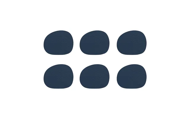 Aida Raw Coaster Leather 6-pack Dark Blue