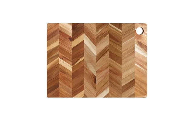 Aida Tapas Pizza Cutting Board Fish Bone Pattern 35x48 Cm Acacia Tree